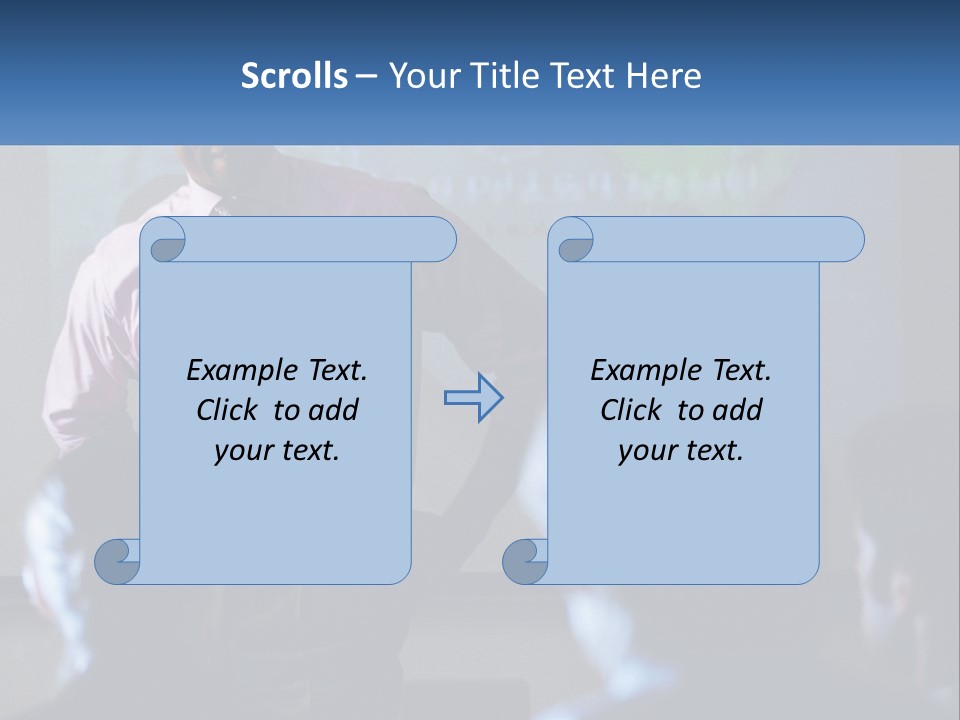 A Man In A Pink Shirt And Tie Standing In Front Of A Projector Screen PowerPoint Template