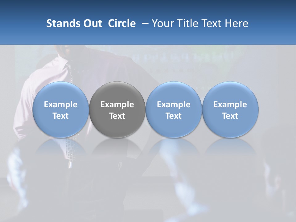 A Man In A Pink Shirt And Tie Standing In Front Of A Projector Screen PowerPoint Template