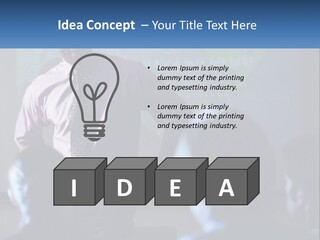 A Man In A Pink Shirt And Tie Standing In Front Of A Projector Screen PowerPoint Template