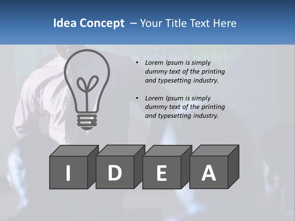 A Man In A Pink Shirt And Tie Standing In Front Of A Projector Screen PowerPoint Template