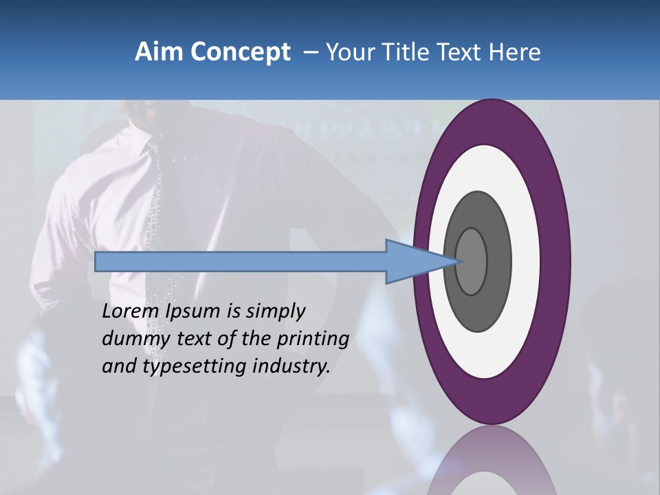 A Man In A Pink Shirt And Tie Standing In Front Of A Projector Screen PowerPoint Template