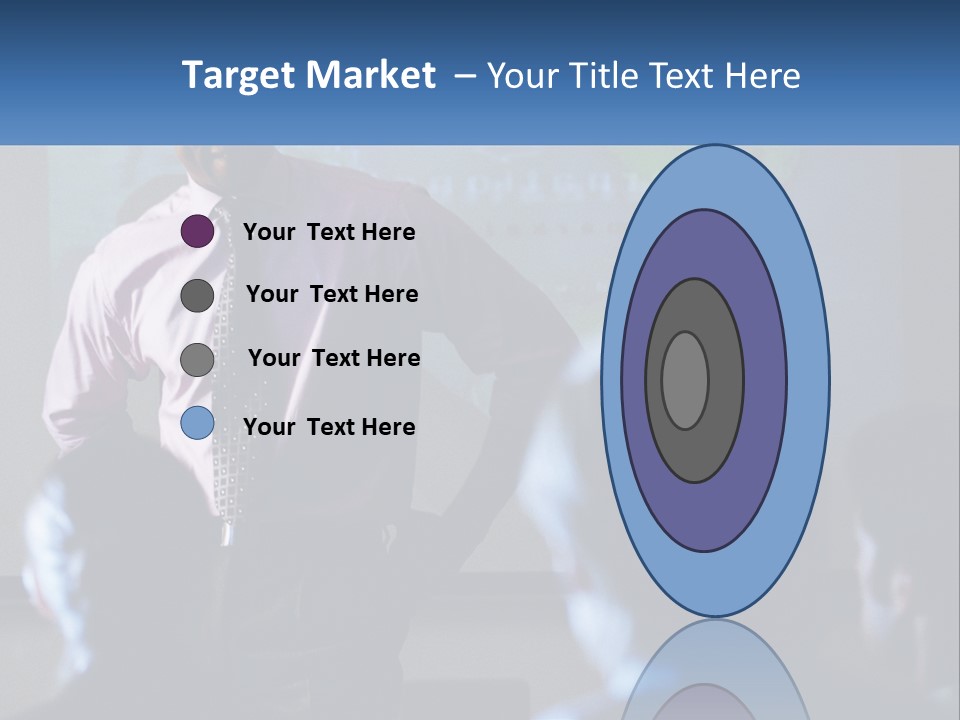 A Man In A Pink Shirt And Tie Standing In Front Of A Projector Screen PowerPoint Template