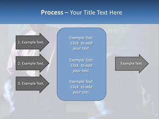 A Man In A Pink Shirt And Tie Standing In Front Of A Projector Screen PowerPoint Template