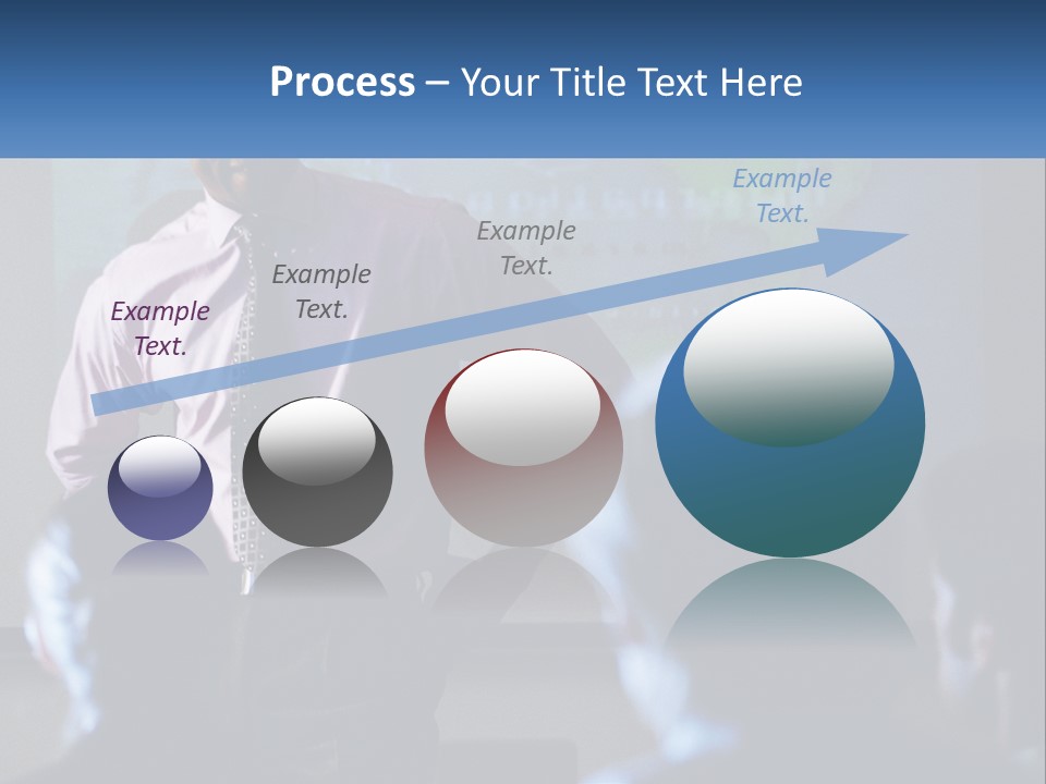 A Man In A Pink Shirt And Tie Standing In Front Of A Projector Screen PowerPoint Template