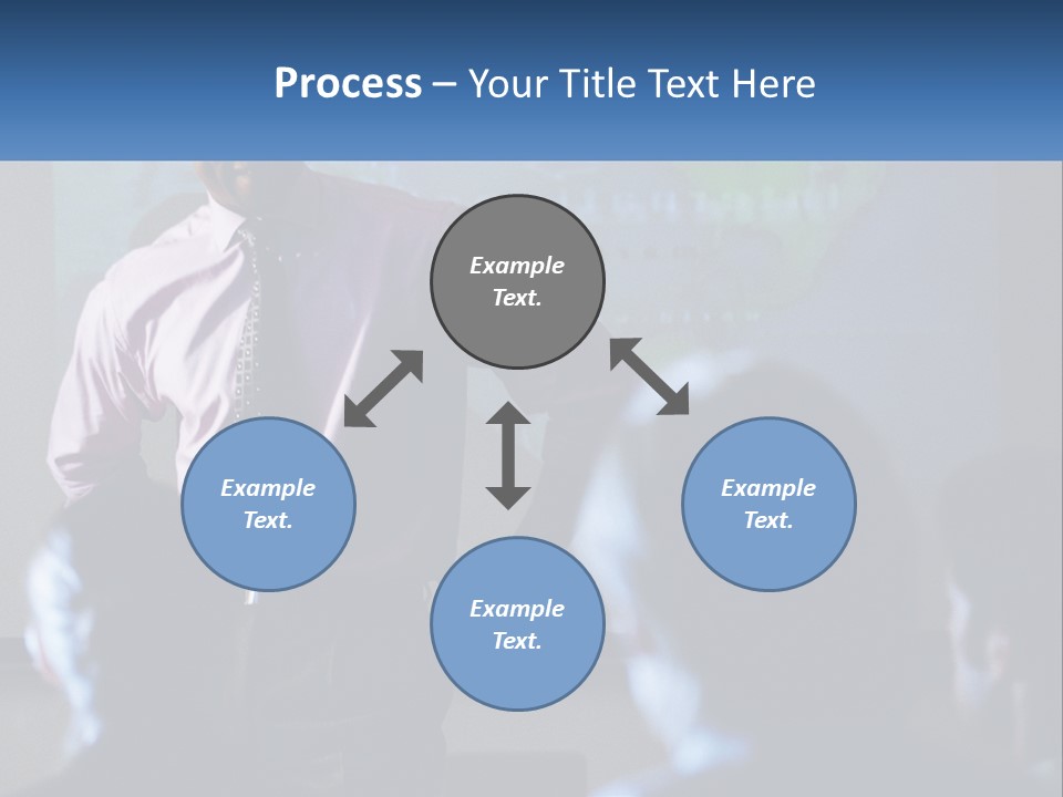 A Man In A Pink Shirt And Tie Standing In Front Of A Projector Screen PowerPoint Template