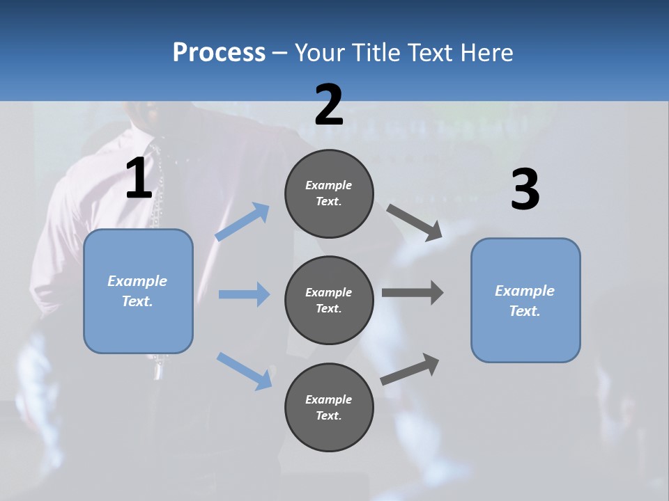 A Man In A Pink Shirt And Tie Standing In Front Of A Projector Screen PowerPoint Template