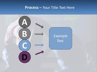 A Man In A Pink Shirt And Tie Standing In Front Of A Projector Screen PowerPoint Template