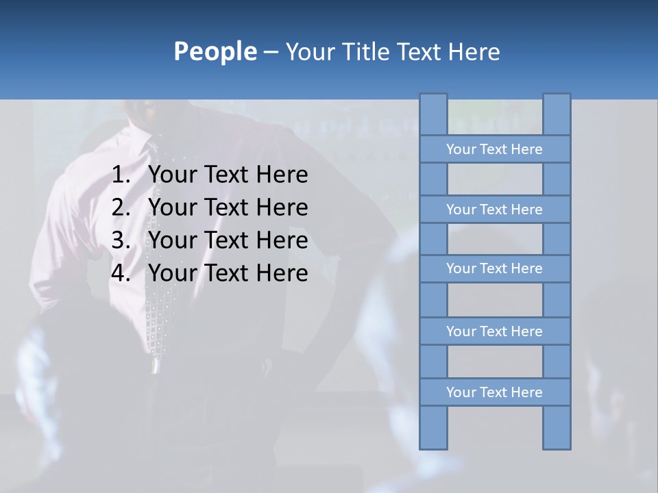 A Man In A Pink Shirt And Tie Standing In Front Of A Projector Screen PowerPoint Template