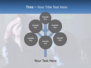 A Man In A Pink Shirt And Tie Standing In Front Of A Projector Screen PowerPoint Template