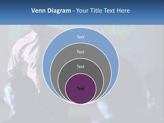 A Man In A Pink Shirt And Tie Standing In Front Of A Projector Screen PowerPoint Template