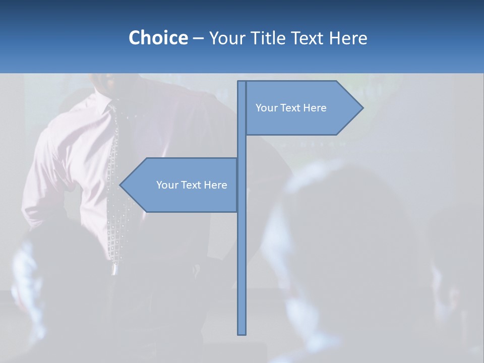 A Man In A Pink Shirt And Tie Standing In Front Of A Projector Screen PowerPoint Template