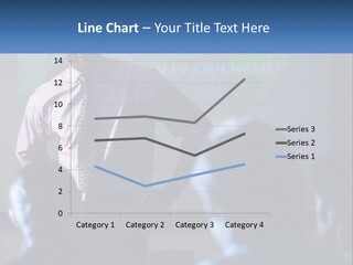 A Man In A Pink Shirt And Tie Standing In Front Of A Projector Screen PowerPoint Template