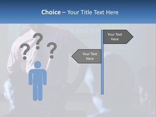 A Man In A Pink Shirt And Tie Standing In Front Of A Projector Screen PowerPoint Template