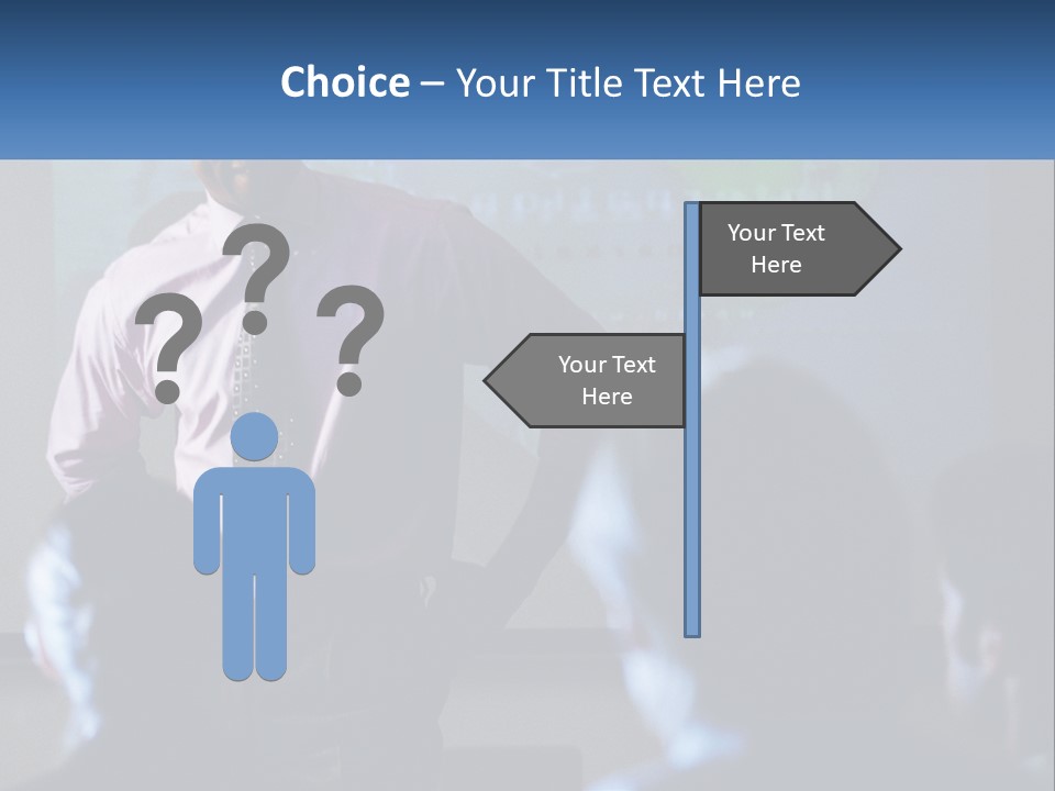 A Man In A Pink Shirt And Tie Standing In Front Of A Projector Screen PowerPoint Template