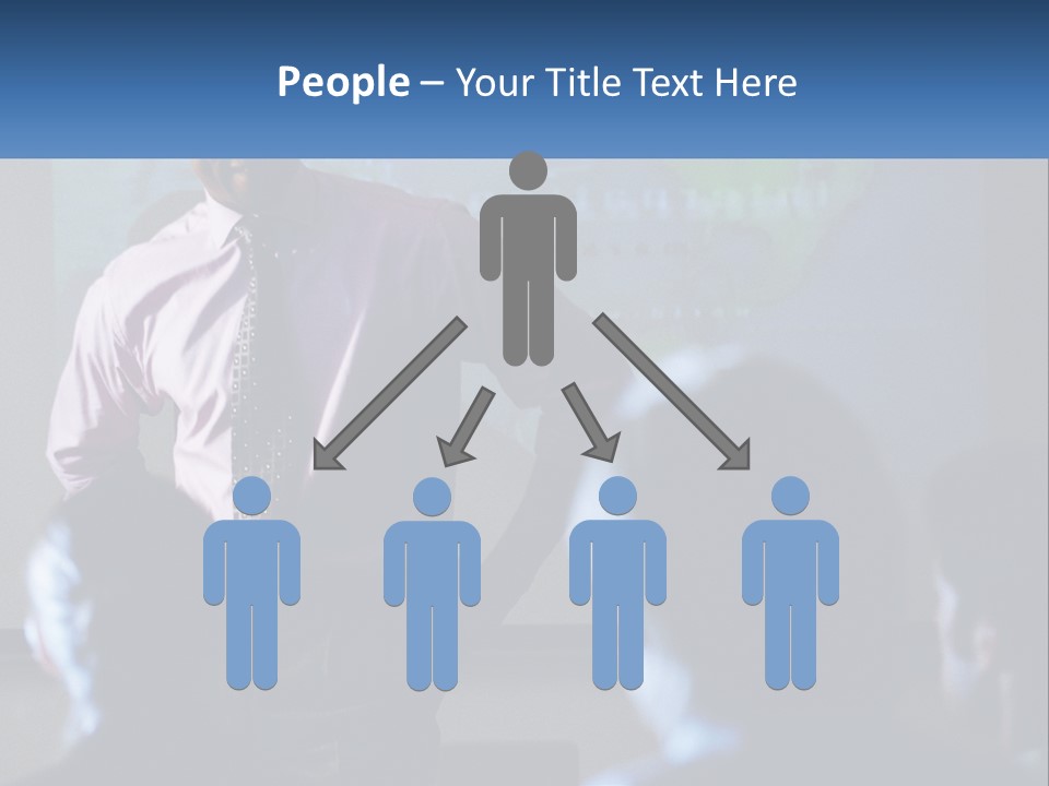 A Man In A Pink Shirt And Tie Standing In Front Of A Projector Screen PowerPoint Template