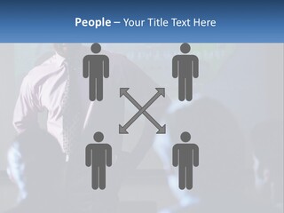 A Man In A Pink Shirt And Tie Standing In Front Of A Projector Screen PowerPoint Template