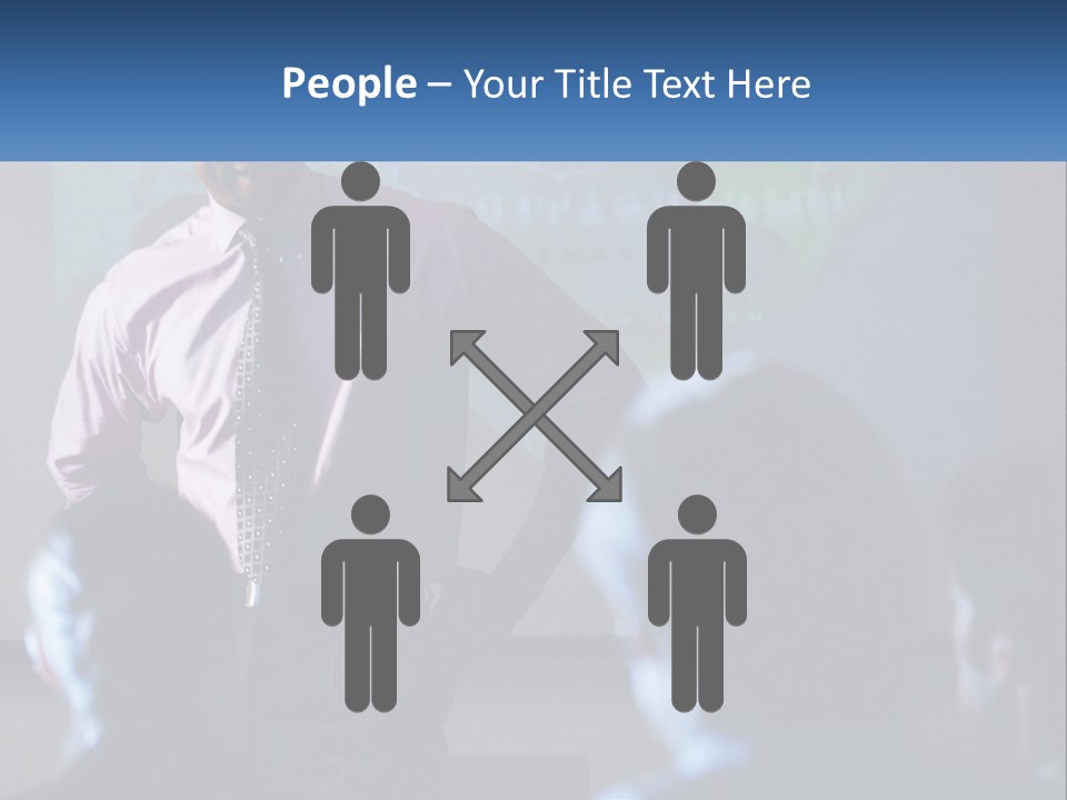 A Man In A Pink Shirt And Tie Standing In Front Of A Projector Screen PowerPoint Template