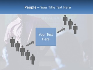 A Man In A Pink Shirt And Tie Standing In Front Of A Projector Screen PowerPoint Template