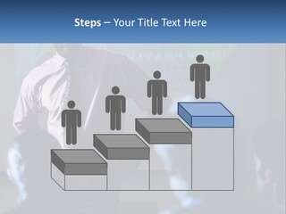 A Man In A Pink Shirt And Tie Standing In Front Of A Projector Screen PowerPoint Template