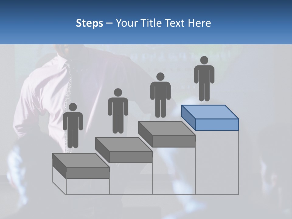 A Man In A Pink Shirt And Tie Standing In Front Of A Projector Screen PowerPoint Template