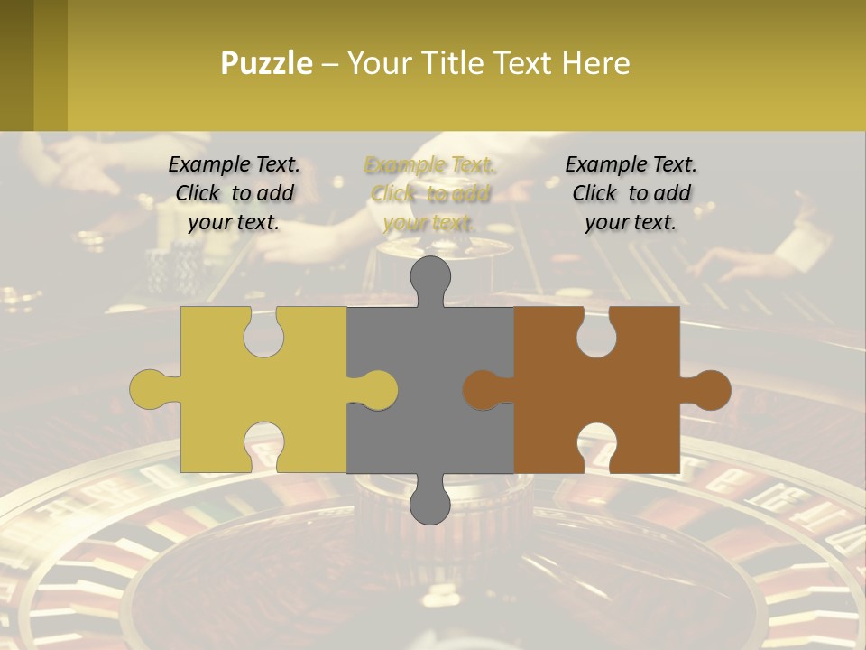 A Casino Table With People Playing A Game Of Roule PowerPoint Template