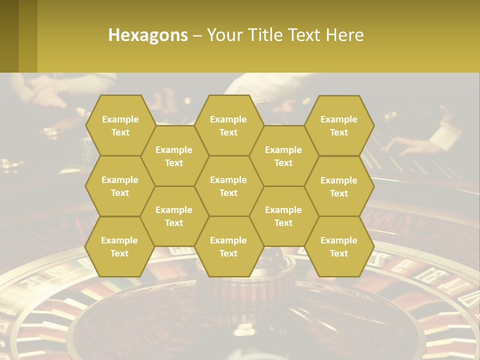 A Casino Table With People Playing A Game Of Roule PowerPoint Template