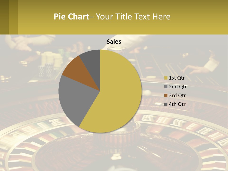 A Casino Table With People Playing A Game Of Roule PowerPoint Template