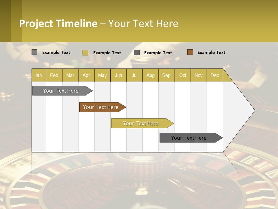 A Casino Table With People Playing A Game Of Roule PowerPoint Template
