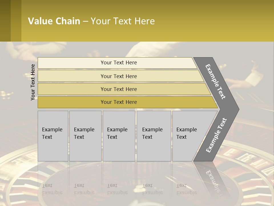 A Casino Table With People Playing A Game Of Roule PowerPoint Template