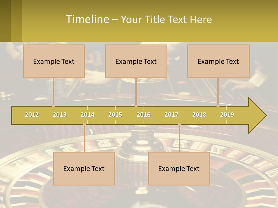 A Casino Table With People Playing A Game Of Roule PowerPoint Template