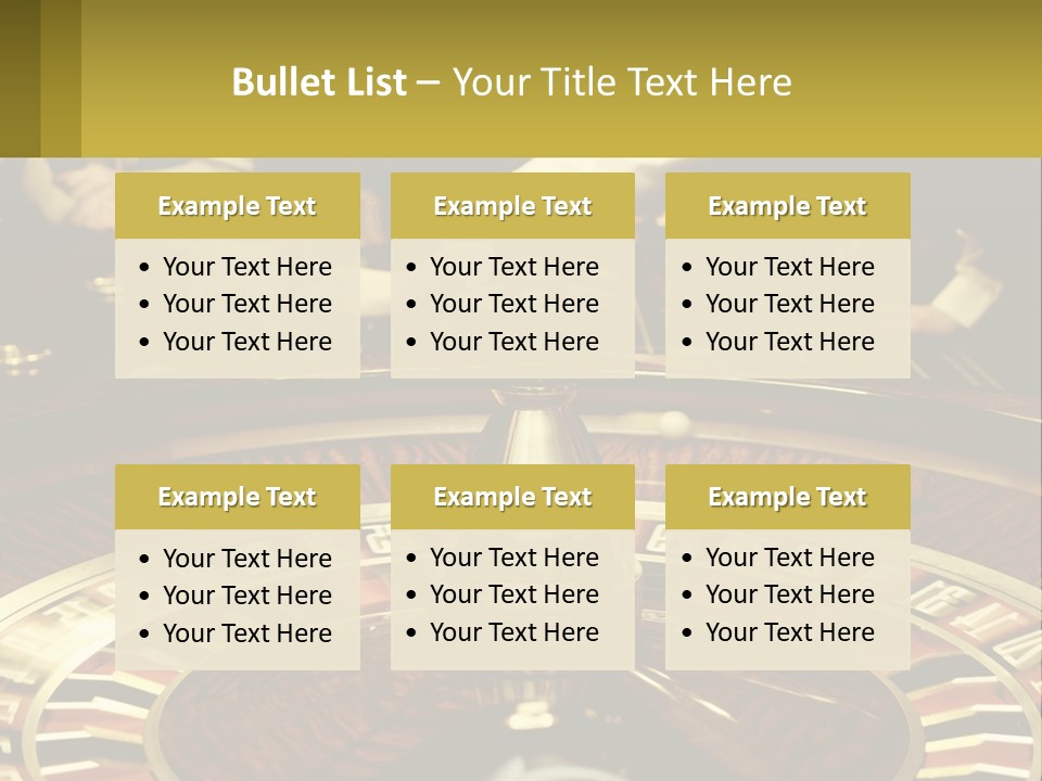 A Casino Table With People Playing A Game Of Roule PowerPoint Template