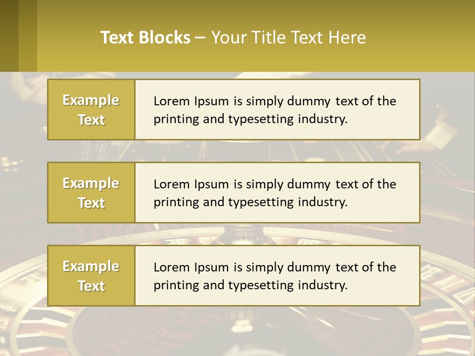 A Casino Table With People Playing A Game Of Roule PowerPoint Template