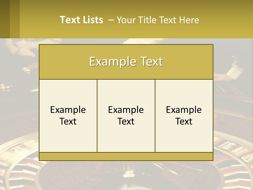 A Casino Table With People Playing A Game Of Roule PowerPoint Template