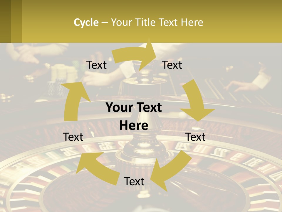 A Casino Table With People Playing A Game Of Roule PowerPoint Template