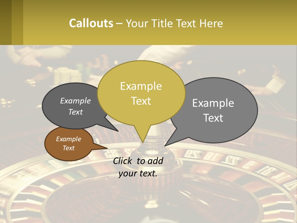 A Casino Table With People Playing A Game Of Roule PowerPoint Template