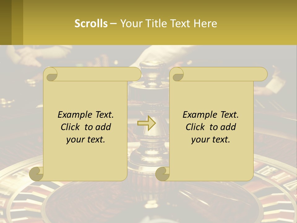 A Casino Table With People Playing A Game Of Roule PowerPoint Template