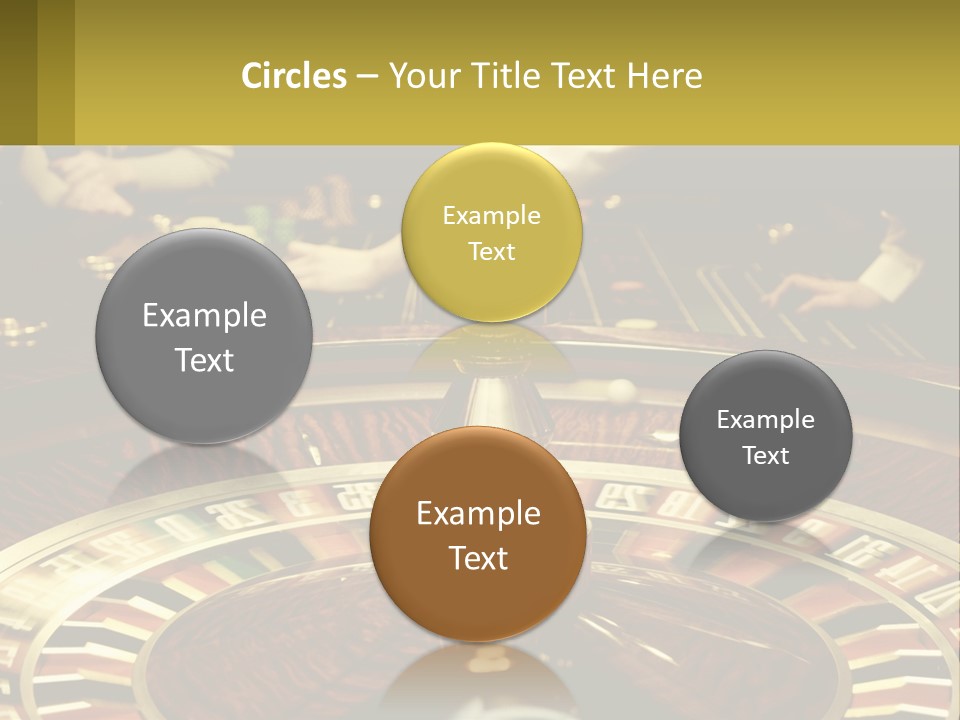 A Casino Table With People Playing A Game Of Roule PowerPoint Template