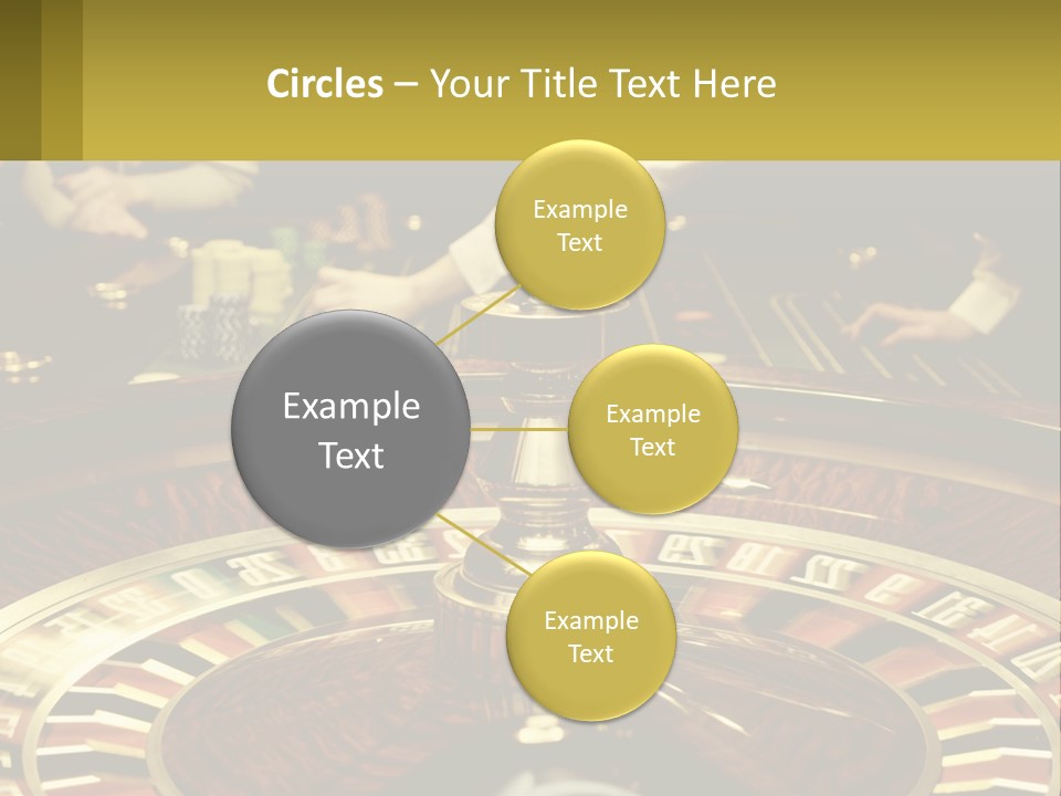 A Casino Table With People Playing A Game Of Roule PowerPoint Template