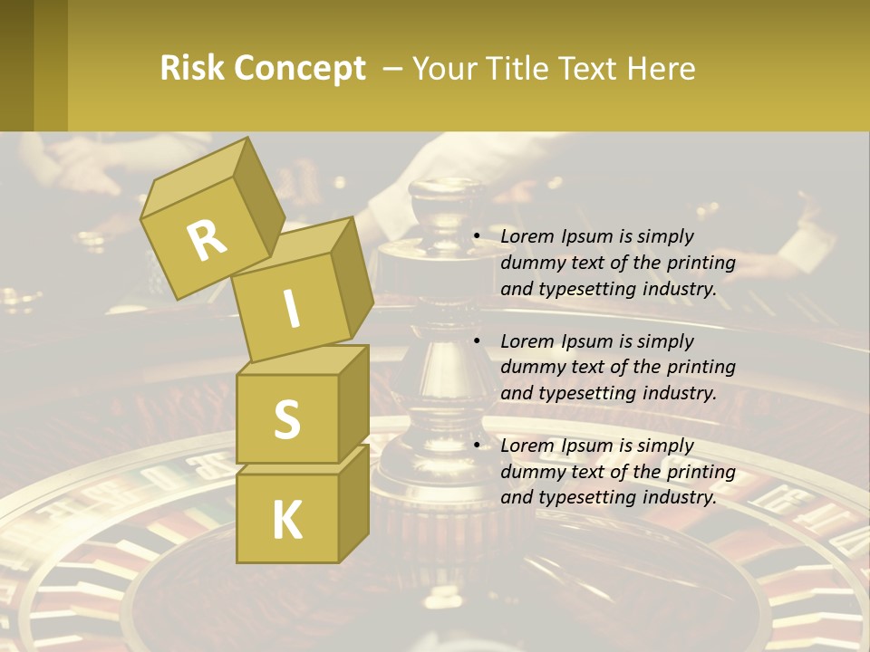 A Casino Table With People Playing A Game Of Roule PowerPoint Template