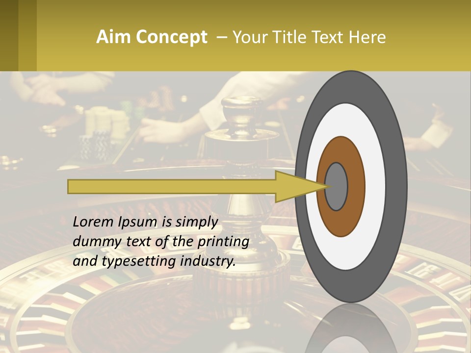 A Casino Table With People Playing A Game Of Roule PowerPoint Template