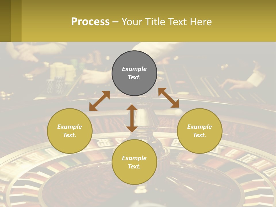 A Casino Table With People Playing A Game Of Roule PowerPoint Template