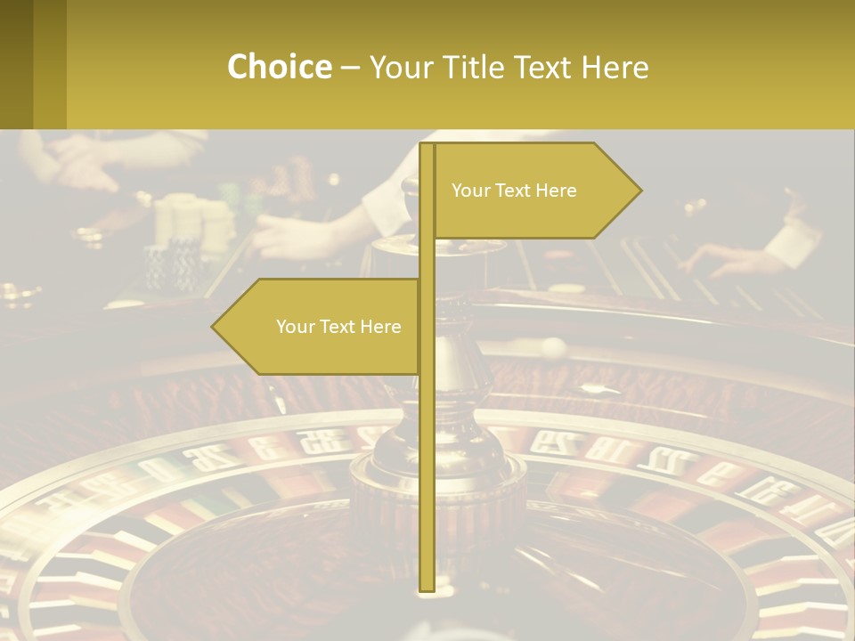 A Casino Table With People Playing A Game Of Roule PowerPoint Template