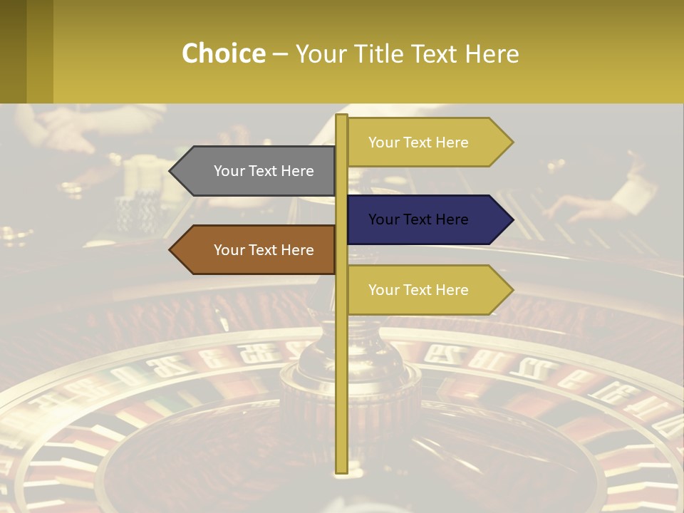 A Casino Table With People Playing A Game Of Roule PowerPoint Template