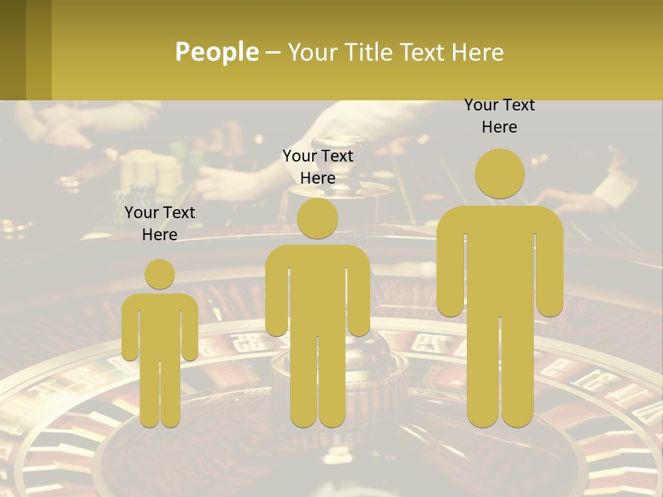 A Casino Table With People Playing A Game Of Roule PowerPoint Template