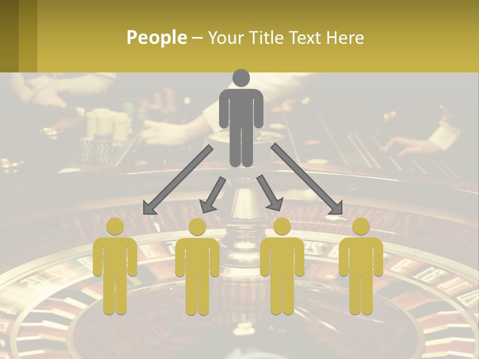 A Casino Table With People Playing A Game Of Roule PowerPoint Template