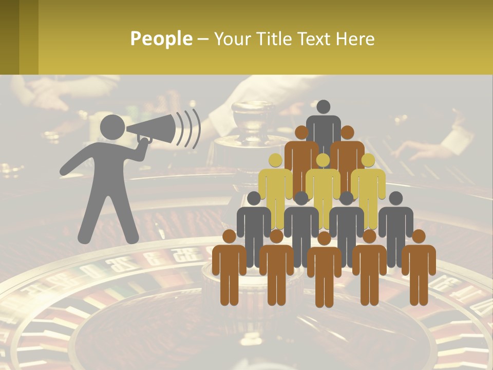 A Casino Table With People Playing A Game Of Roule PowerPoint Template