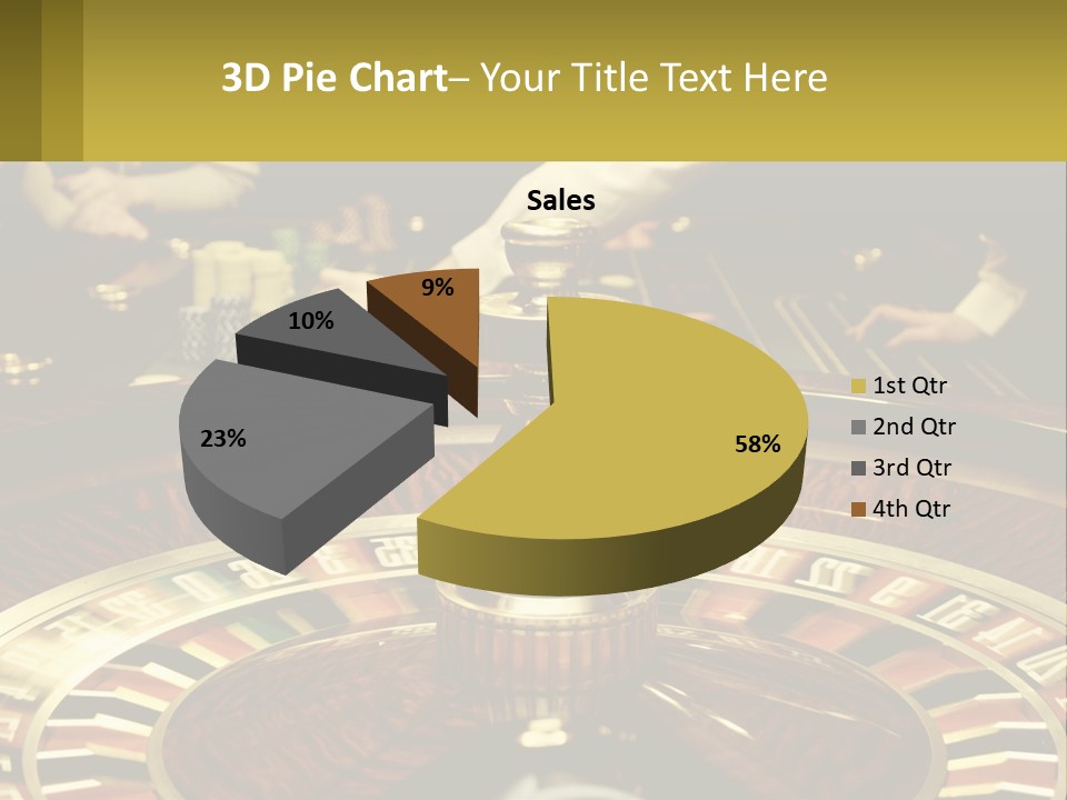 A Casino Table With People Playing A Game Of Roule PowerPoint Template