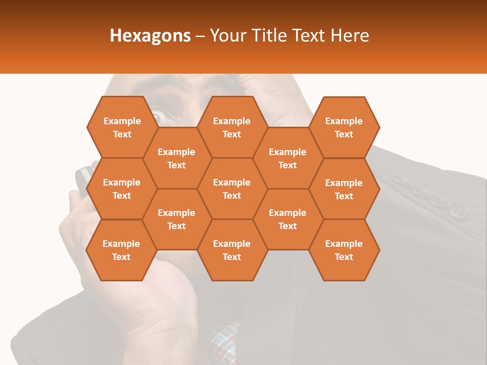 A Man Holding A Cell Phone To His Ear PowerPoint Template