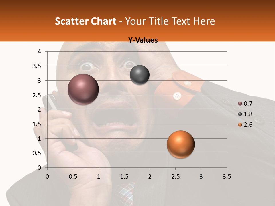 A Man Holding A Cell Phone To His Ear PowerPoint Template