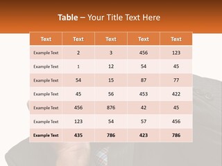 A Man Holding A Cell Phone To His Ear PowerPoint Template
